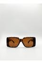 Brown Oversized Square Frame in Tortoiseshell, Image 1 of 6