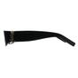 Black Saint Laurent Black Rectangle Shiny Black Grey SL M152, Image 3 of 3