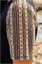 Black Dusk Contrast Crochet Sleeve Top, Image 4 of 4