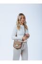 Beige Flap-Over Crossbody with Coin Pouch, Image 2 of 6