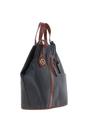 Black 'Lydia' Convertible Real Leather Tote Backpack, Image 4 of 5