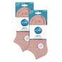 Pink 6 Pack Trainer Ankle Socks, Image 3 of 3