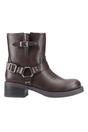 Brown Nino Biker Boots, Image 3 of 5