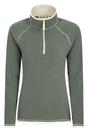 Dark Green Montana Half Zip Fleece Top, Image 1 of 5