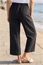 Black Tie Waist Detail Culottes, Image 3 of 4