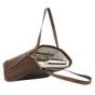 Tan 'AGNES' Croc Embossed Real Leather Designer Tote Bag, Image 5 of 6