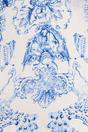 Blue Vintage Floral Lightweight Scarf, Image 3 of 4