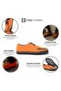 Orange TUK Footwear Orange Pointed Creeper Sneaker Cow Suede Shoes, Image 3 of 8