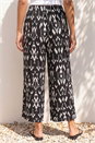 Black Petite Aztec Print Stretch Trouser, Image 3 of 4