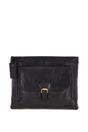 Black Real Leather Vintage Medium  Shoulder Bag, Image 4 of 4