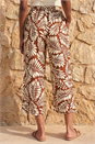 Rust Petite Cropped Trousers, Image 3 of 4