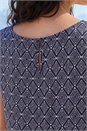 Navy  Classic Diamond Shell Top, Image 4 of 4