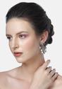Purple Diva Bow Shaped Grapevine Drop Earrings, Image 4 of 5