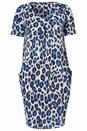 Blue Animal Print Slouch Dress , Image 5 of 5