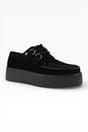 Black TUK Footwear Black Viva High Creeper Goth Shoes - AV7757, Image 2 of 7