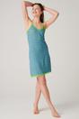 Blue Fluorescent British Boxers Blue Fluorescent "Blooming Fabulous" Bamboo Lace Strappy Nightdress, Image 1 of 4