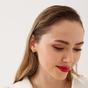 Gold Dripping Molten Natural Textured Sterling Silver Authentic Earring, Image 3 of 5
