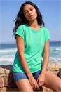 Aqua Stretch Cotton Jersey T-Shirt, Image 1 of 4