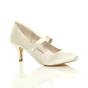 Ivory Mid Heel Mary Jane Court Shoes, Image 1 of 6