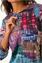 PINK Pebble Spot Zip Detail Midi Dress, Image 5 of 5