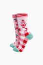Pink Ice Cream Sundae Combed Cotton Odd Socks, Image 1 of 4