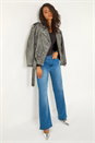 Blue Dusk Denim Stretch Wide Leg Jeans, Image 2 of 5