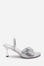 Silver Where's That From Silver Harmony Open Toe Mid Heel Sandal with Sling back, Image 2 of 6