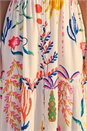 Ivory  Petite Print Strappy Button Front Dress, Image 4 of 4
