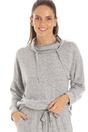 Light Grey Comfy Fit Marl Hacci Pyjama set, Image 5 of 5