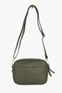 Khaki Etre Khaki Faux Leather Crossbody Camera Bag, Image 1 of 3