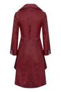 Burgundy Womens Gothic Victorian Coat-Accra, Image 3 of 4