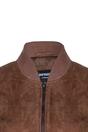 Tan MA-1 Suede Bomber Jacket - Newbury, Image 5 of 5