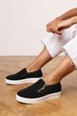 Black 'Galia' Zip Detail Trainer with Diamante Toe, Image 6 of 6