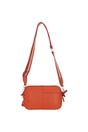 Orange 'Sogno di Cuoio' Compact Twin Zip Crossbody Bag, Image 4 of 4