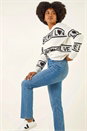 Ivory Love Motif Knit Jumper, Image 3 of 4