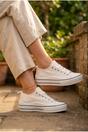 White iKrush White Saoirse Low Top Canvas Trainers, Image 4 of 8