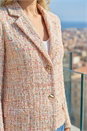 Multi  Buttoned Boucle Sequin Jacket, Image 4 of 4
