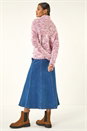 Pink Speckled Soft Fluffy Knit Jumper, Image 3 of 5