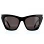 Black Cat Eye Black Grey SL 214 KATE Sunglasses, Image 1 of 6