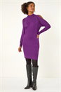 Purple Dusk Sparkle Shoulder Jumper Dress, Image 2 of 5