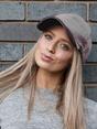 Grey SVNX Grey Velvet Baseball Cap, Image 2 of 4