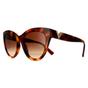  Cat Eye Light Havana Brown Gradient Sunglasses, Image 2 of 4