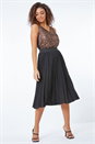 Gold Petite Sequin Sparkle  V-Neck Vest Top, Image 4 of 5