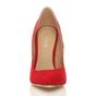 Red AJVANI Red High Stiletto Heel Pointed Toe Court Shoes, Image 6 of 6