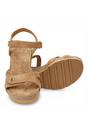 Brown Womens Cushioned Wedge Sandals-Julia B74, Image 4 of 8