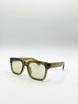 Green Square Sunglasses in Green, Image 4 of 7