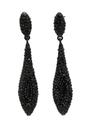 Black Diva Collection Drop Earrings, Image 1 of 5