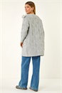 Grey 3D Bow Knit Cardigan, Image 4 of 5