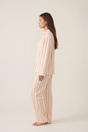 Salmon The Night Store Salmon Stripe Modal Pyjama Trouser Set, Image 2 of 4