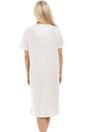 Ivory Honeycomb Print Jersey Nightdress, Image 3 of 4